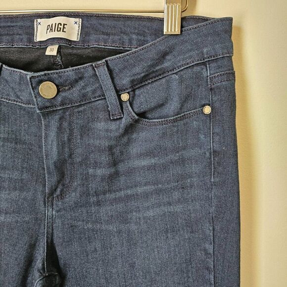 EUC LIKE NEW PAIGE VERDUGO KANIKA ANKLE DARK WASH JEANS SIZE 30 - Picture 5 of 15
